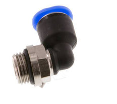 6mm x G1/8'' 90 graden L-verbinding Messing/PBT Insteekfitting Buitendraad Kort Draaibaar Compact Ontwerp NBR [2 Stuks]