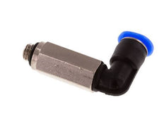 4mm x M 5 90deg Elbow Push-in Fitting with Male Threads Brass/PBT NBR Long Sleeve Rotatable Compact Design [2 Pieces]