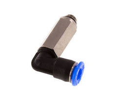 4mm x M 5 90 graden L-verbinding Messing/PBT Insteekfitting Buitendraad Lange Huls Draaibaar Compact Ontwerp NBR [2 Stuks]