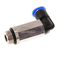 4mm x G1/8'' 90 graden L-verbinding Messing/PBT Insteekfitting Buitendraad Lange Huls Draaibaar Compact Ontwerp NBR [2 Stuks]