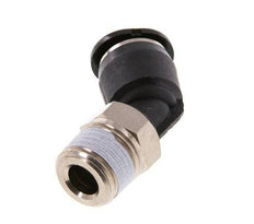 6mm x R1/8'' 45 graden L-verbinding Messing/PBT Insteekfitting Buitendraad Compact Ontwerp NBR