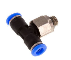 3mm x M 5 inline T-stuk Messing/PBT Insteekfitting Buitendraad Draaibaar Compact Ontwerp NBR [2 Stuks]