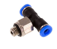 3mm x M 5 inline T-stuk Messing/PBT Insteekfitting Buitendraad Draaibaar Compact Ontwerp NBR [2 Stuks]