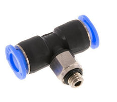 6mm x M 5 inline T-stuk Messing/PBT Insteekfitting Buitendraad Draaibaar Compact Ontwerp NBR [2 Stuks]