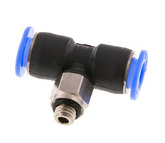 6mm x M 5 inline T-stuk Messing/PBT Insteekfitting Buitendraad Draaibaar Compact Ontwerp NBR [2 Stuks]