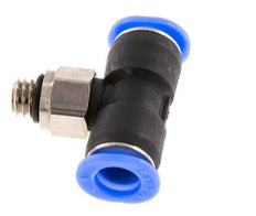 6mm x M 6 inline T-stuk Messing/PBT Insteekfitting Buitendraad Draaibaar Compact Ontwerp NBR [2 Stuks]