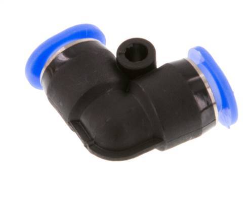 6mm 90 graden L-verbinding PBT Insteekfitting Compact Ontwerp NBR [2 Stuks]