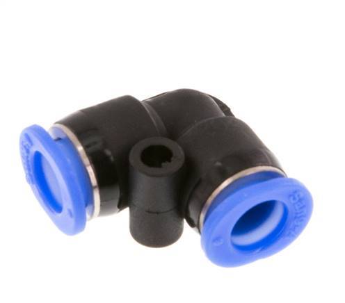 6mm 90 graden L-verbinding PBT Insteekfitting Compact Ontwerp NBR [2 Stuks]