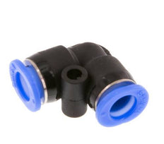 6mm 90 graden L-verbinding PBT Insteekfitting Compact Ontwerp NBR [2 Stuks]