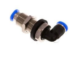 3mm 90 graden L-verbinding Staal/PBT Insteekfitting Schotdoorvoer Compact Ontwerp NBR [2 Stuks]