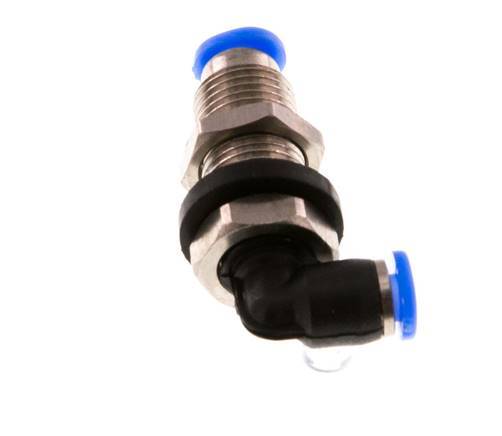 3mm 90 graden L-verbinding Staal/PBT Insteekfitting Schotdoorvoer Compact Ontwerp NBR [2 Stuks]