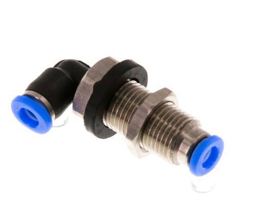 3mm 90 graden L-verbinding Staal/PBT Insteekfitting Schotdoorvoer Compact Ontwerp NBR [2 Stuks]