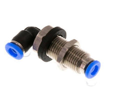 3mm 90 graden L-verbinding Staal/PBT Insteekfitting Schotdoorvoer Compact Ontwerp NBR [2 Stuks]