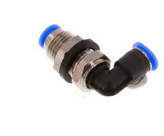 4mm 90 graden L-verbinding Messing/PBT Insteekfitting Schotdoorvoer Compact Ontwerp NBR [2 Stuks]