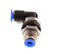 4mm 90 graden L-verbinding Messing/PBT Insteekfitting Schotdoorvoer Compact Ontwerp NBR [2 Stuks]
