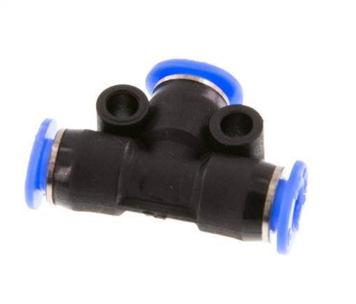 4mm Tee Push-in Fitting PBT NBR Compact Design [2 Pieces]