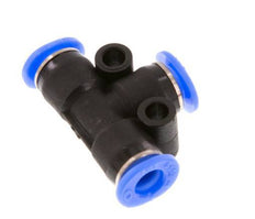4mm Tee Push-in Fitting PBT NBR Compact Design [2 Pieces]
