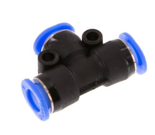 6mm T-koppeling PBT Insteekfitting Compact Ontwerp NBR [2 Stuks]