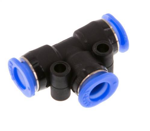 6mm T-koppeling PBT Insteekfitting Compact Ontwerp NBR [2 Stuks]