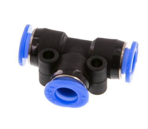 6mm T-koppeling PBT Insteekfitting Compact Ontwerp NBR [2 Stuks]