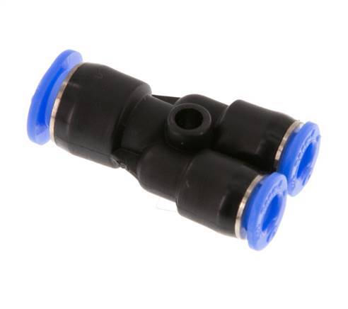 4mm x 6mm Y-koppeling PBT Insteekfitting Compact Ontwerp NBR [2 Stuks]