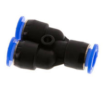 6mm Y Push-in Fitting PBT NBR Compact Design [2 Pieces]