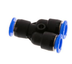 6mm Y Push-in Fitting PBT NBR Compact Design [2 Pieces]