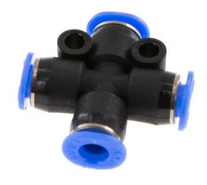 4mm Cross PA 66 Insteekfitting Compact Ontwerp NBR [2 Stuks]