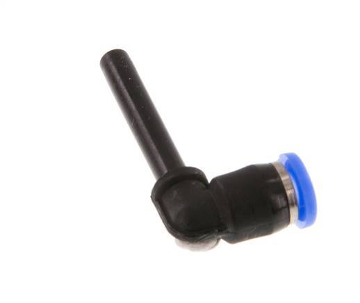 3mm x 3mm 90 graden L-verbinding PBT Insteekfitting Plug Compact Ontwerp NBR [2 Stuks]