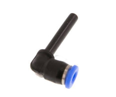 3mm x 3mm 90 graden L-verbinding PBT Insteekfitting Plug Compact Ontwerp NBR [2 Stuks]