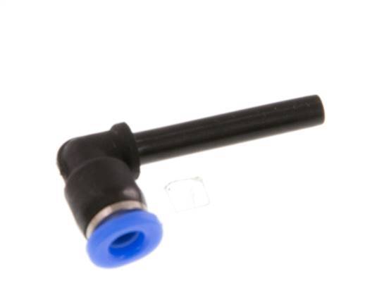 3mm x 3mm 90 graden L-verbinding PBT Insteekfitting Plug Compact Ontwerp NBR [2 Stuks]