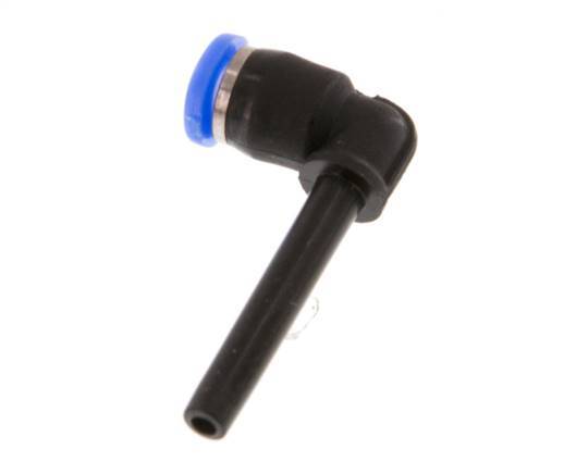 3mm x 3mm 90 graden L-verbinding PBT Insteekfitting Plug Compact Ontwerp NBR [2 Stuks]