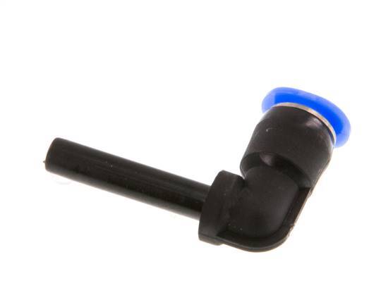 4mm x 4mm 90 graden L-verbinding PBT Insteekfitting Plug Compact Ontwerp NBR [2 Stuks]