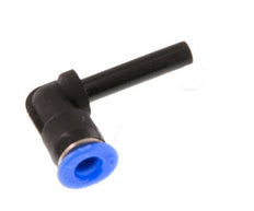 4mm x 4mm 90 graden L-verbinding PBT Insteekfitting Plug Compact Ontwerp NBR [2 Stuks]