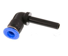 4mm x 4mm 90 graden L-verbinding PBT Insteekfitting Plug Compact Ontwerp NBR [2 Stuks]