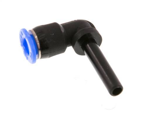 4mm x 4mm 90 graden L-verbinding PBT Insteekfitting Plug Compact Ontwerp NBR [2 Stuks]
