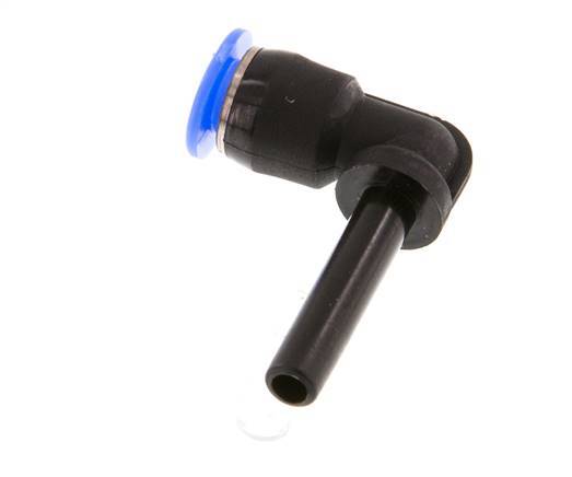 4mm x 4mm 90 graden L-verbinding PBT Insteekfitting Plug Compact Ontwerp NBR [2 Stuks]