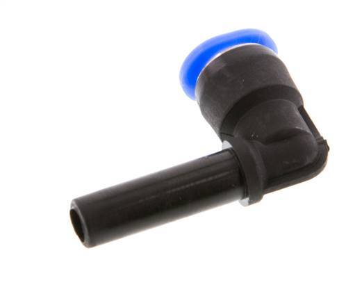 6mm x 6mm 90 graden L-verbinding PBT Insteekfitting Plug Compact Ontwerp NBR [2 Stuks]