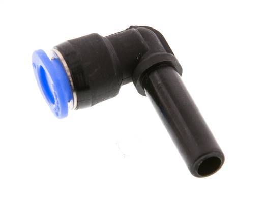 6mm x 6mm 90 graden L-verbinding PBT Insteekfitting Plug Compact Ontwerp NBR [2 Stuks]