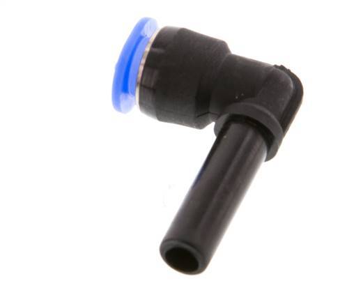 6mm x 6mm 90 graden L-verbinding PBT Insteekfitting Plug Compact Ontwerp NBR [2 Stuks]