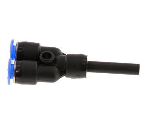 4mm x 4mm Y Push-in Fitting with Plug-in PBT NBR Compact Design [2 Pieces]