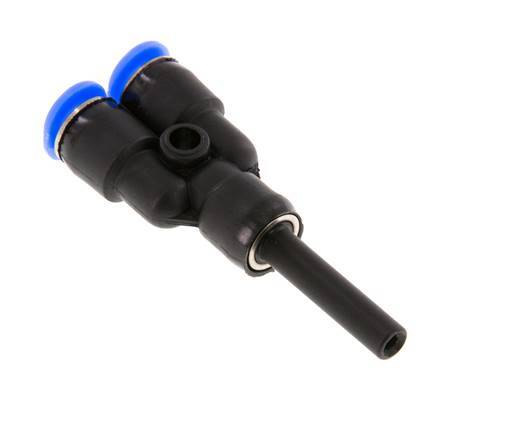 4mm x 4mm Y Push-in Fitting with Plug-in PBT NBR Compact Design [2 Pieces]