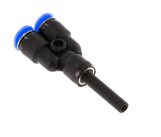 4mm x 4mm Y Push-in Fitting with Plug-in PBT NBR Compact Design [2 Pieces]
