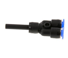 4mm x 4mm Y-koppeling PBT Insteekfitting Plug Compact Ontwerp NBR [2 Stuks]
