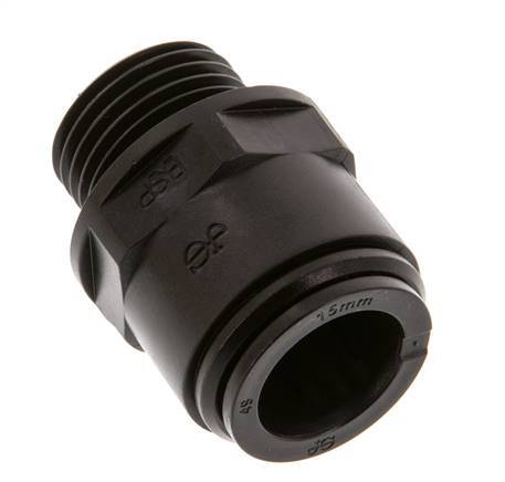 15mm x G1/2'' POM Insteekfitting Buitendraad NBR