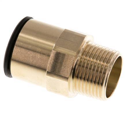 22mm x R3/4'' Messing/POM Insteekfitting Buitendraad NBR