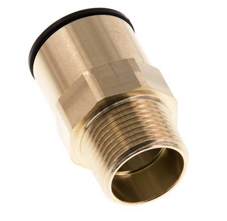22mm x R3/4'' Messing/POM Insteekfitting Buitendraad NBR