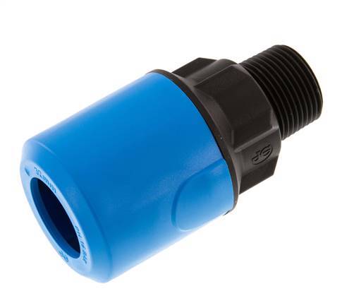 32mm x R1'' POM/PA Insteekfitting Buitendraad NBR