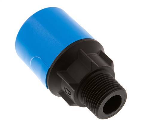 32mm x R1'' POM/PA Insteekfitting Buitendraad NBR