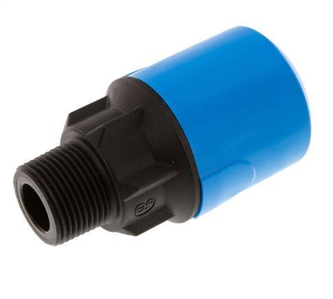 32mm x R1'' POM/PA Insteekfitting Buitendraad NBR